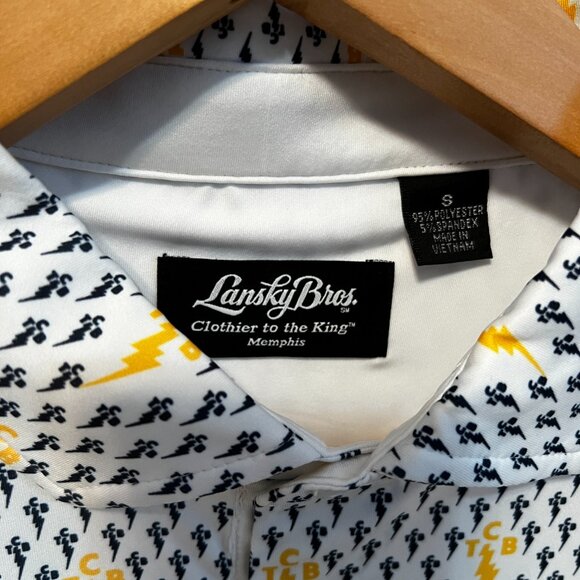 Lanksy Bros TCB Performance Polo Golf Shirt 1950s Elvis Retro NWOT Sz S - Picture 3 of 9